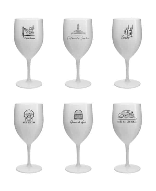 Lot de 6 verres Lyon
