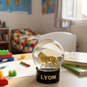 Boule à Neige "Lyon Prestige" – Lion Doré & Savoir-faire Français